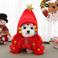 Autumn And Winter Christmas Pet Clothes Two-color Cloak photo 1