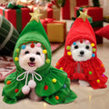 Autumn And Winter Christmas Pet Clothes Two-color Cloak photo 8