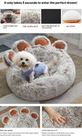 Plush Cathouse Doghouse Pet Bed Winter Warm Hand-shaped Brush Pet photo 8