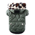 Warm autumn and winter fur collar coat for dogs photo 8