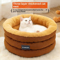 Round Pet Bed Winter Thickened Large Kennel photo 1