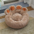 Plush Cathouse Doghouse Pet Bed Winter Warm Hand-shaped Brush Pet photo 5