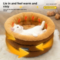 Round Pet Bed Winter Thickened Large Kennel photo 3