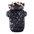 Warm autumn and winter fur collar coat for dogs photo 6